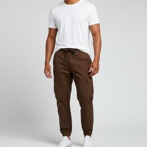 BNWT Polo Ralph Lauren Men Brown Cotton Cargo Pants XL Utility Streetwear